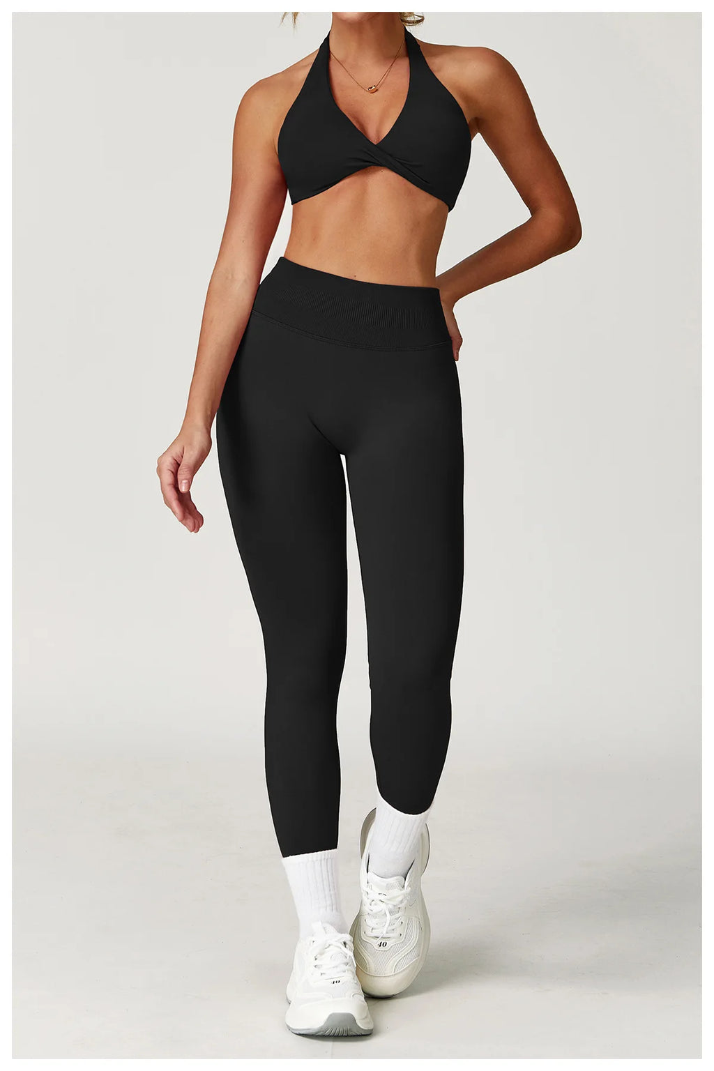 Seamless Fitness Tracksuit Set - 2 Piece