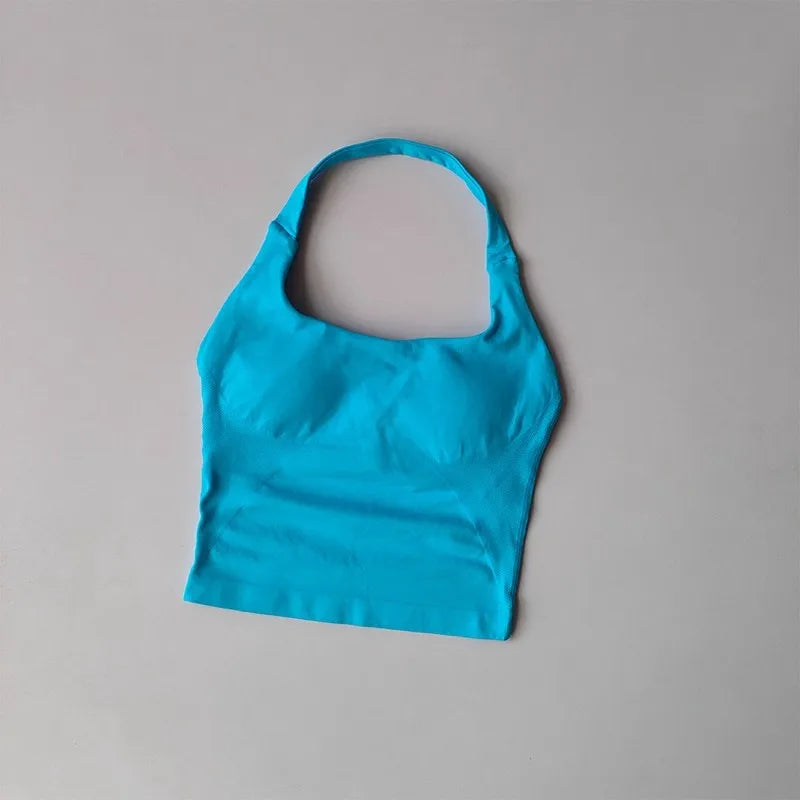 Shockproof Halter Yoga Sports Bra
