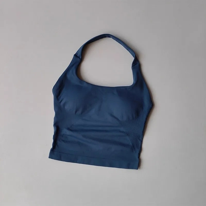 Shockproof Halter Yoga Sports Bra