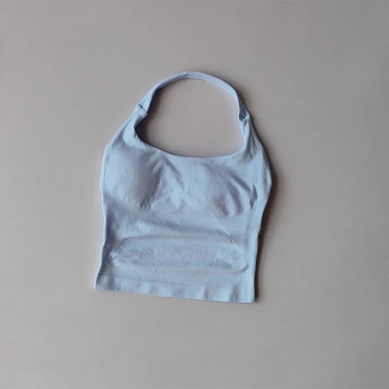 Shockproof Halter Yoga Sports Bra