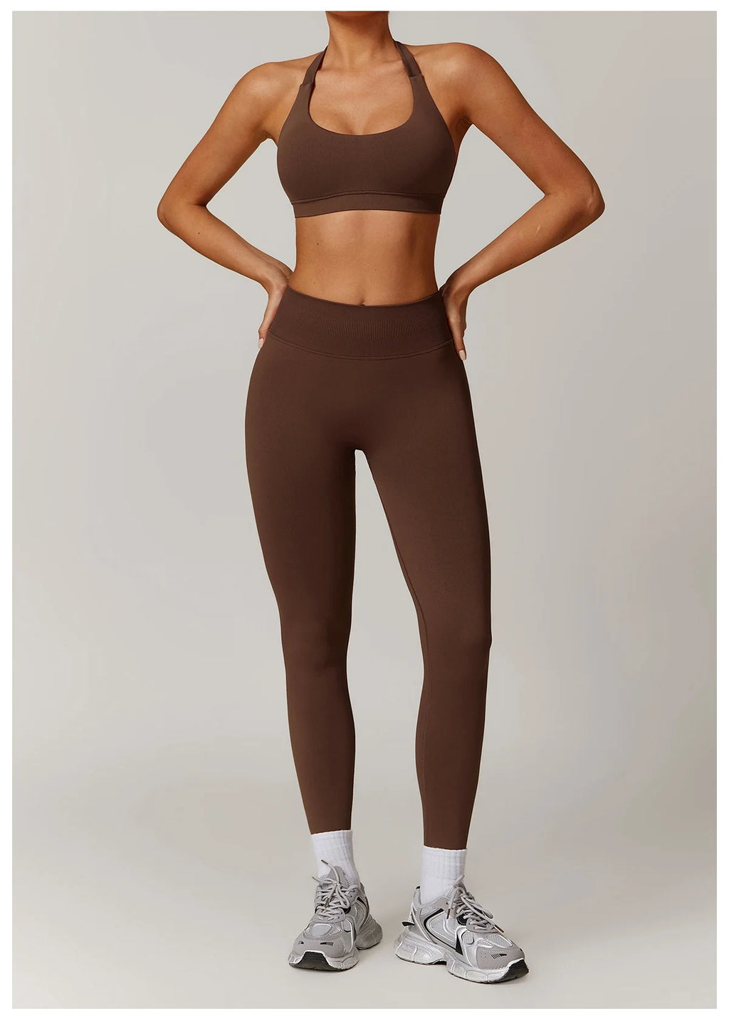 Seamless Halter Bra & Leggings Set