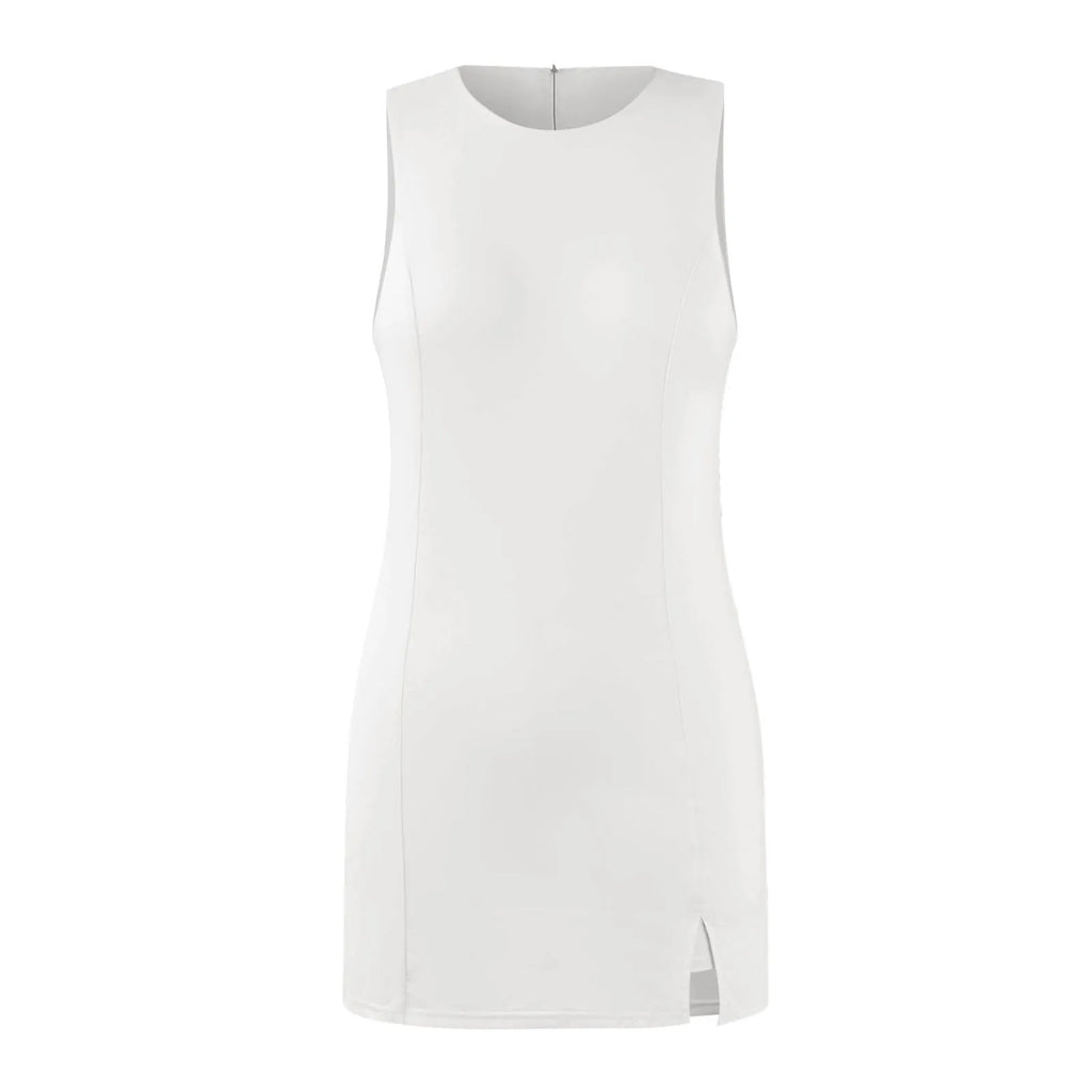 Sleeveless Tennis Dress with Built-In Shorts