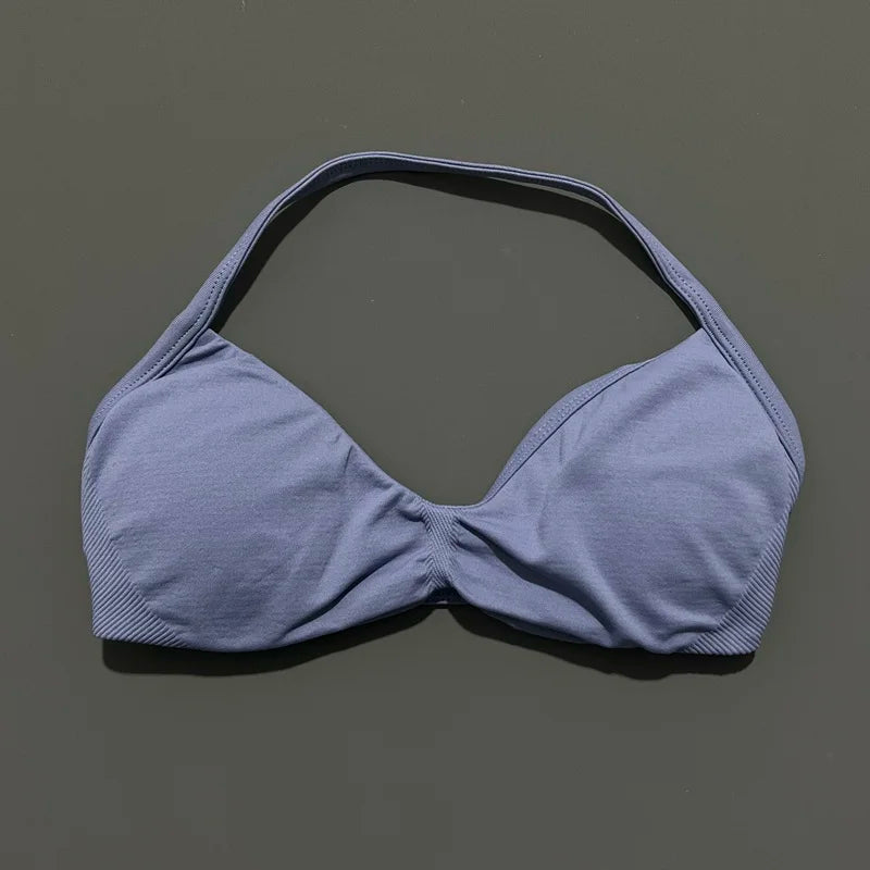 Women's Strappy Halter Sports Bra