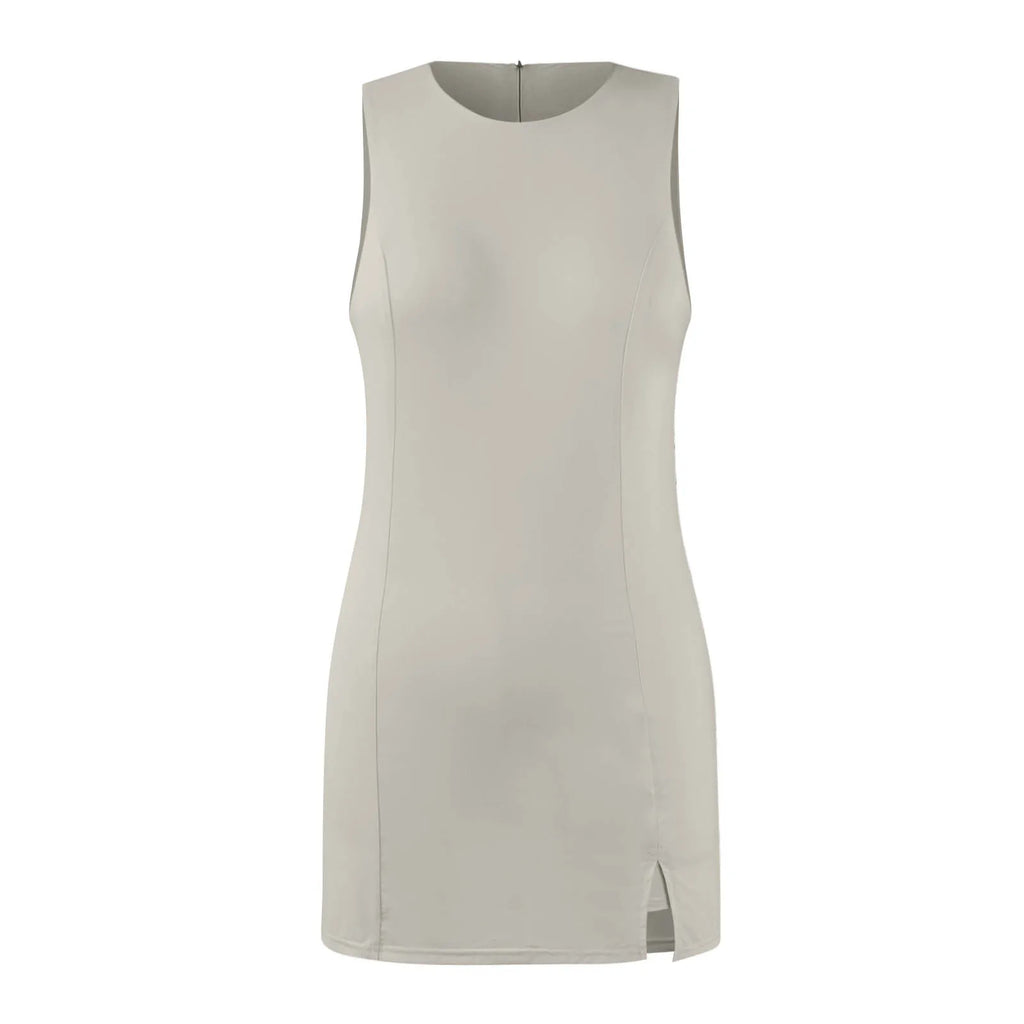 Sleeveless Tennis Dress with Built-In Shorts