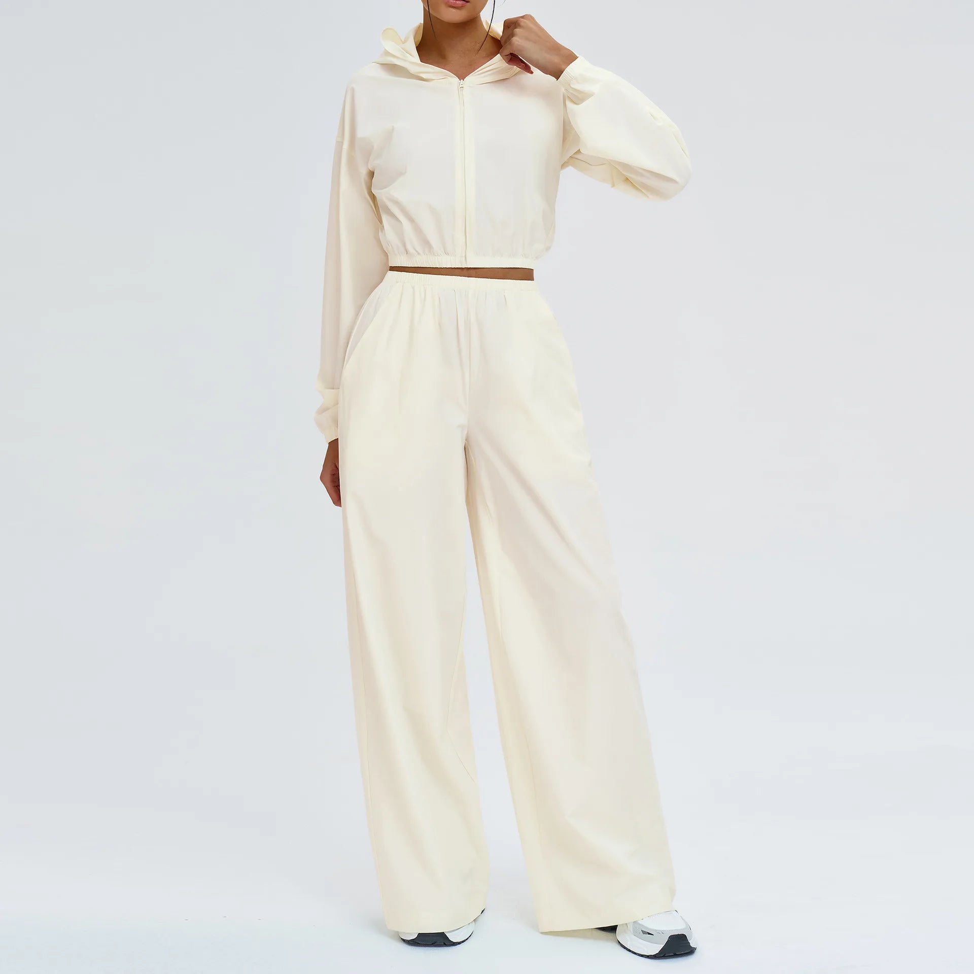 Women's Sports Hoodie & Sweatpants Set - 2 Piece