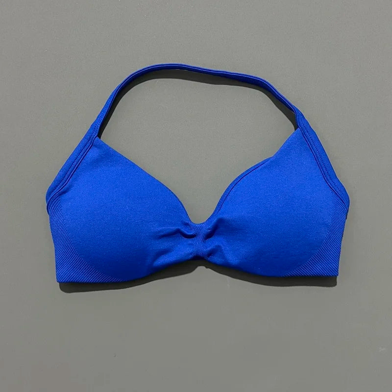 Women's Strappy Halter Sports Bra