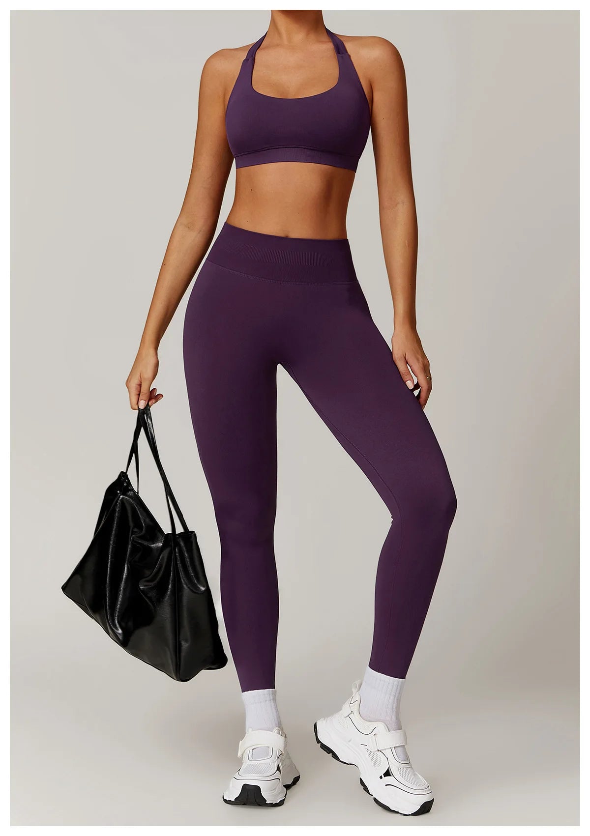 Seamless Halter Bra & Leggings Set