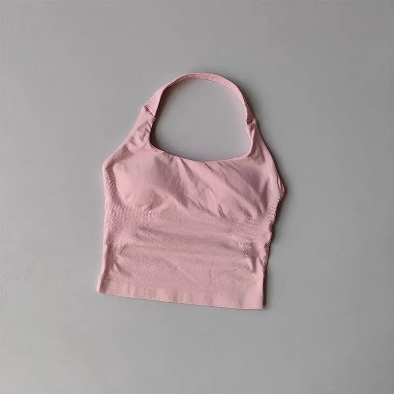 Shockproof Halter Yoga Sports Bra