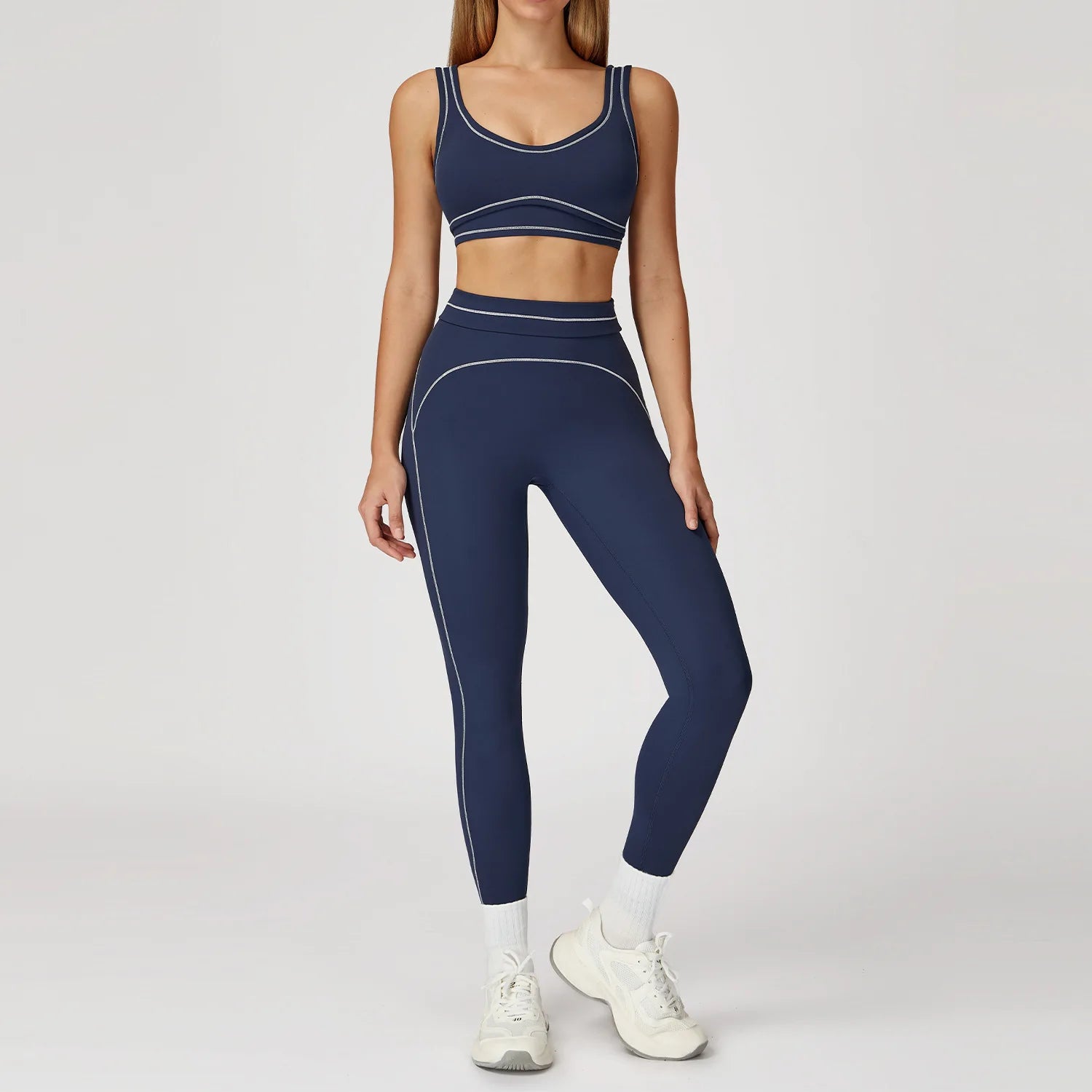 High-Waist Tracksuit Yoga Set - 2 Piece