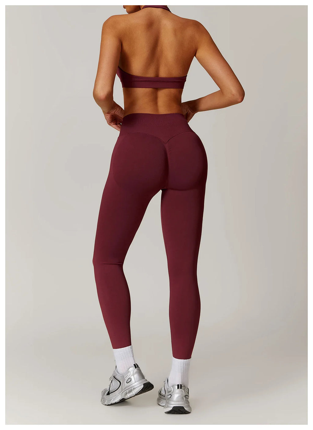 Seamless Halter Bra & Leggings Set