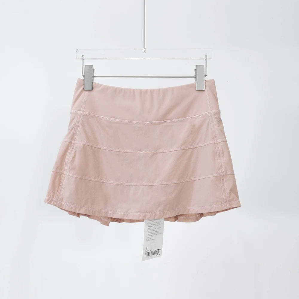 Mid-Waist Tennis Skort - Performance Skirt