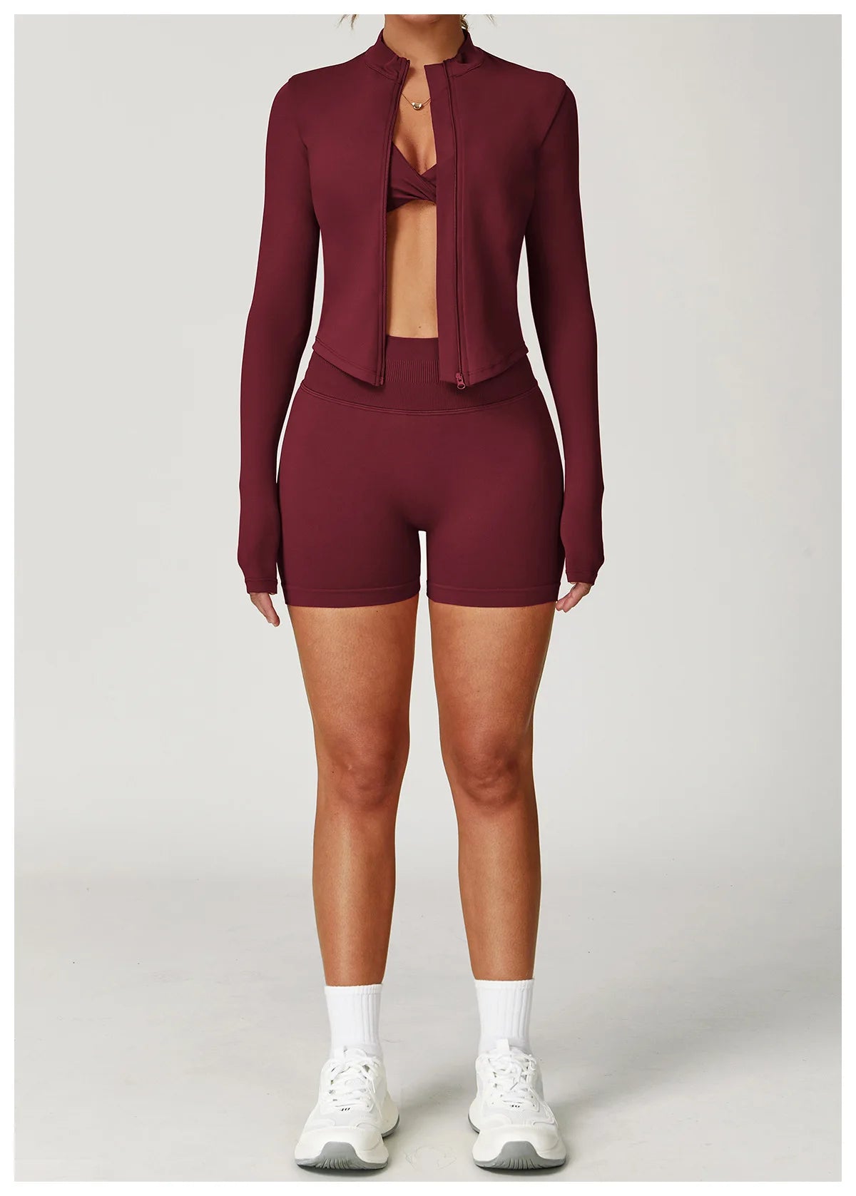 Seamless Fitness Tracksuit Set - 2 Piece