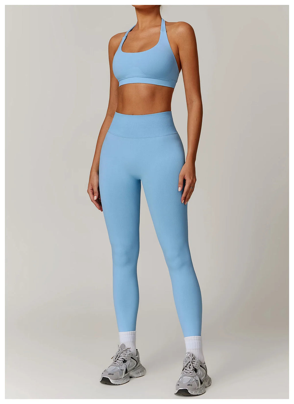 Seamless Halter Bra & Leggings Set