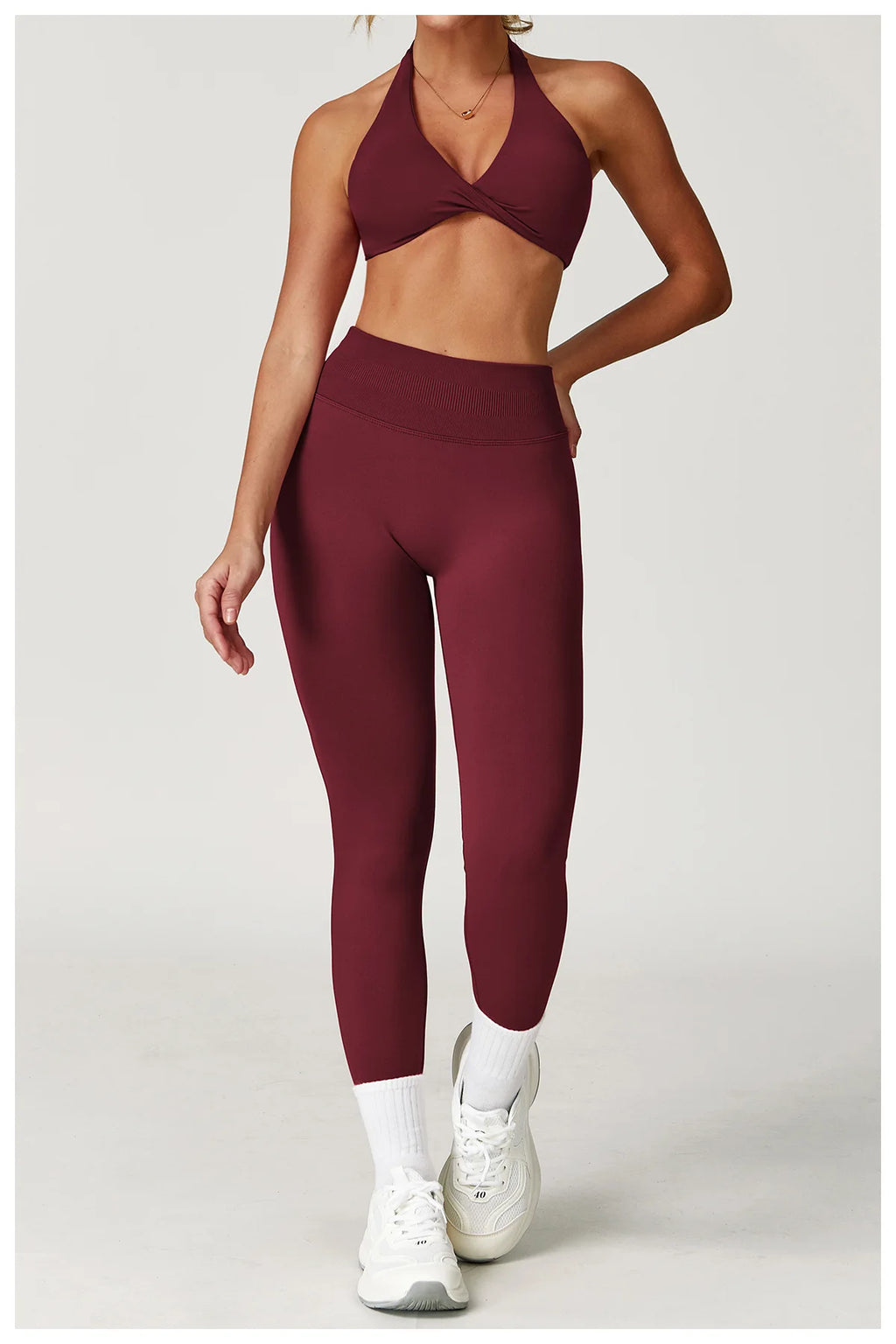 Seamless Fitness Tracksuit Set - 2 Piece