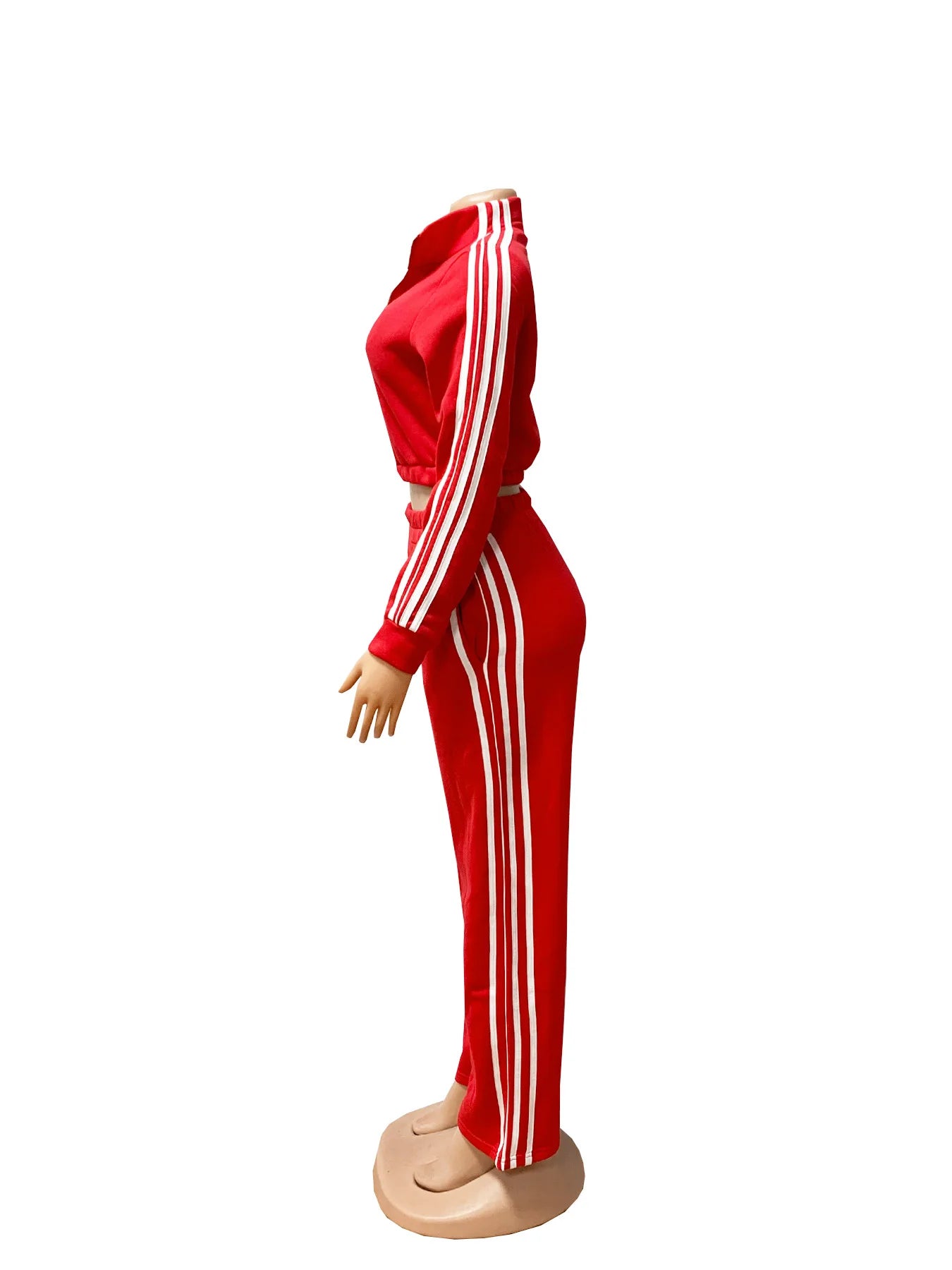 Y2K Striped Jogger Tracksuit Set - 2 Piece