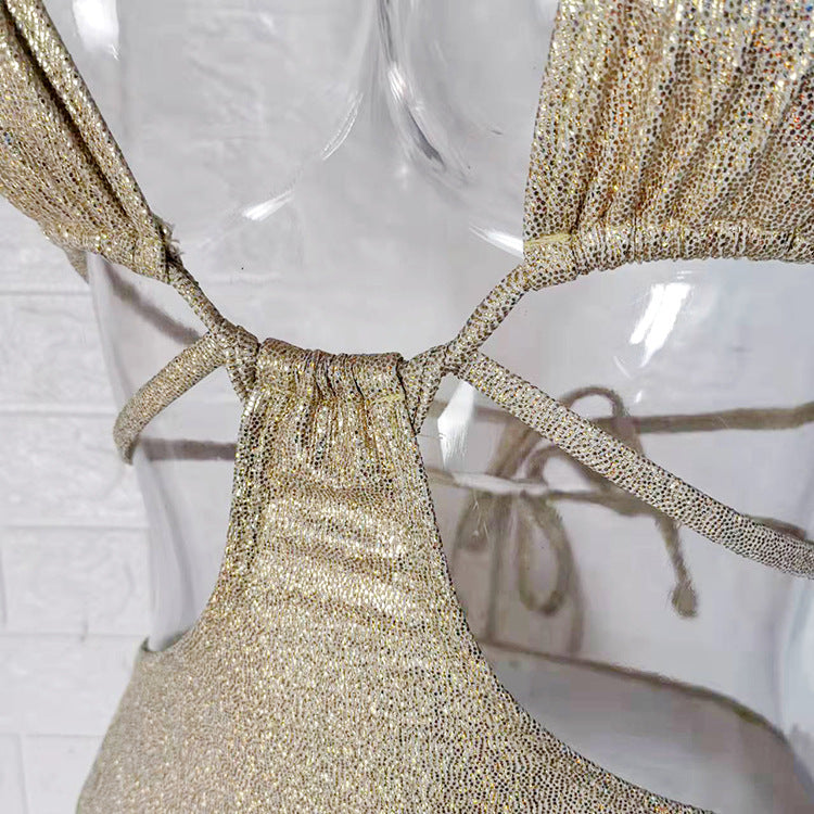 Gold Foil Stamped Bikini - 2 Piece Swimwear Set