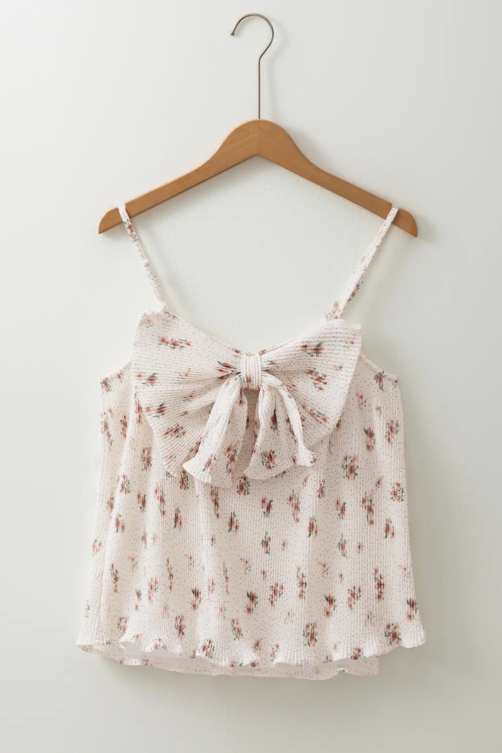 Cami Rzz Floral Bow Back Scoop Neck Cami - Feminine Top | Rizz Fit Clothing ...