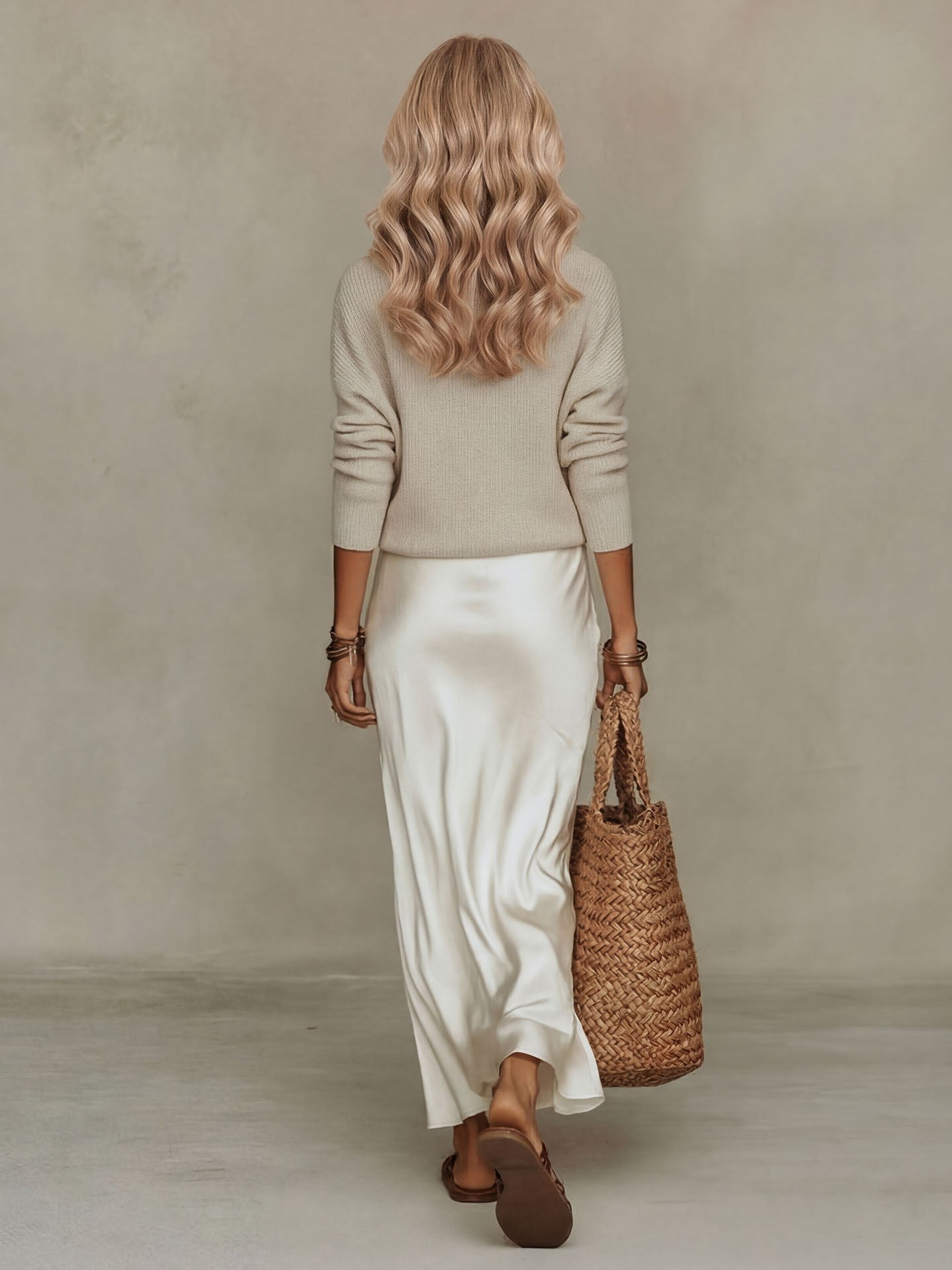 Satin Maxi Dress 2-Piece Set | Elegant Sleeveless Gown with Long Sleeve Top